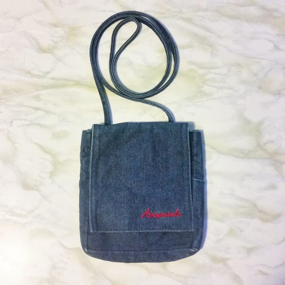 Vintage Aeropostale Denim Crossbody Bag